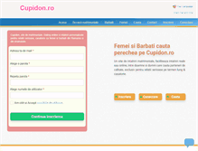 Tablet Screenshot of cupidon.ro